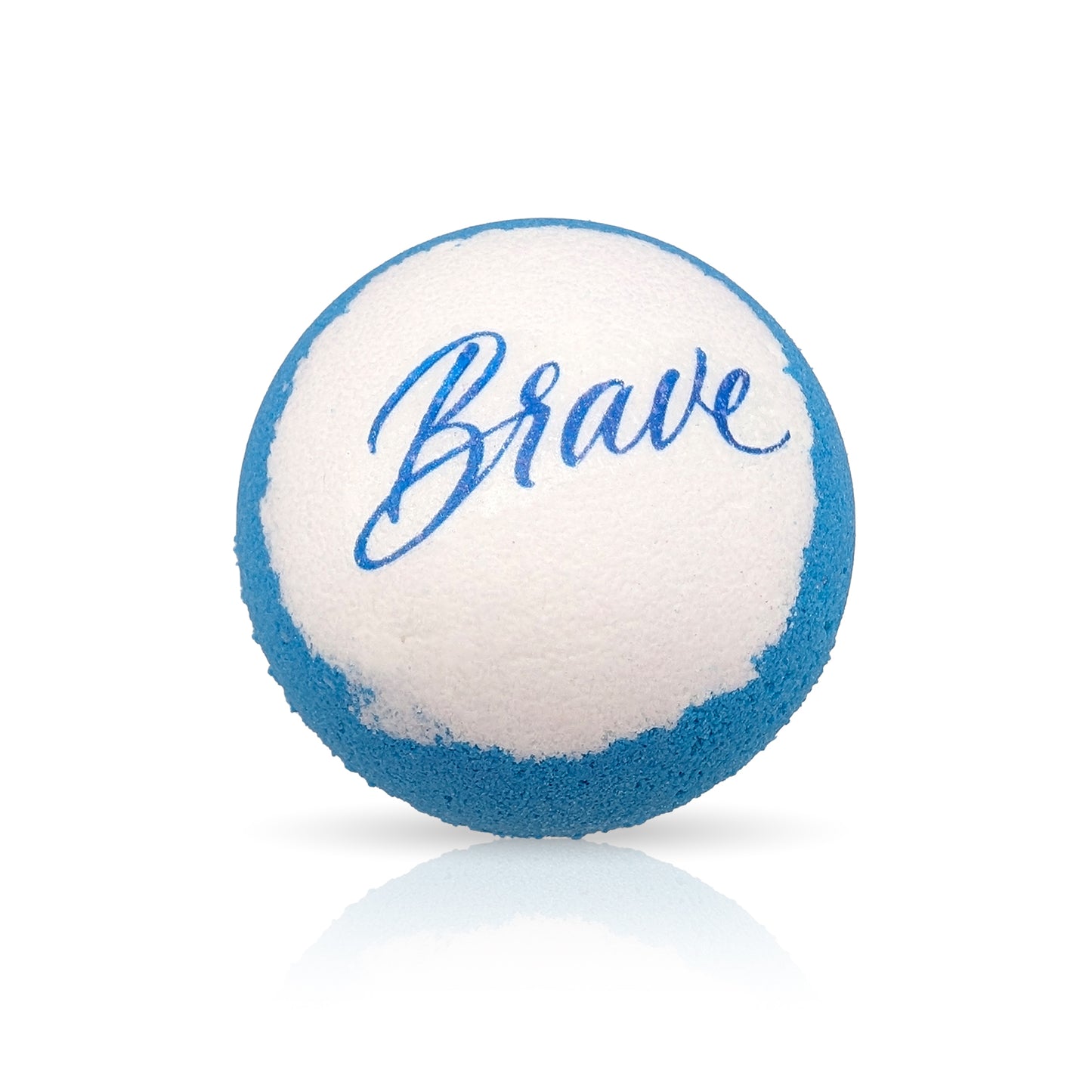 Affirmation Bath Bomb "Brave" Message - Fizzy, Self-Love, Mindfulness & More (Empowering, Feminist, Handmade)