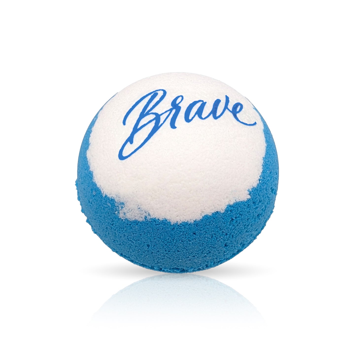 Affirmation Bath Bomb "Brave" Message - Fizzy, Self-Love, Mindfulness & More (Empowering, Feminist, Handmade)