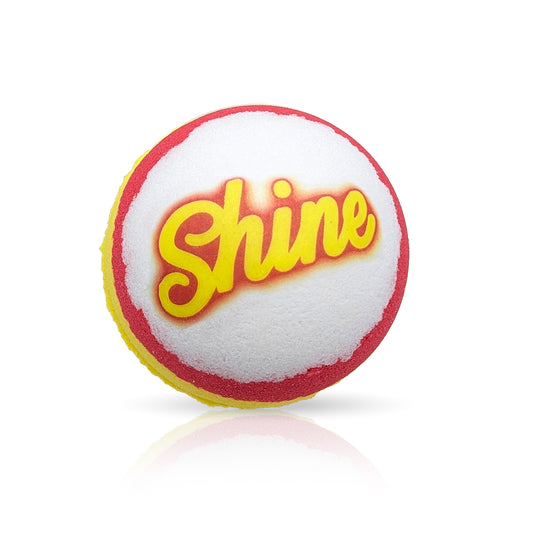 Affirmation Bath Bomb "Shine" Message - Fizzy, Self-Love, Mindfulness & More (Empowering, Feminist, Handmade)